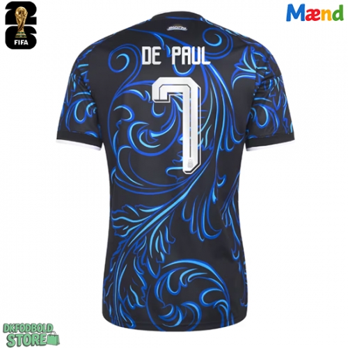 Argentina Rodrigo De Paul #7 Replika Udebanetrøje VM 2026 Kortærmet